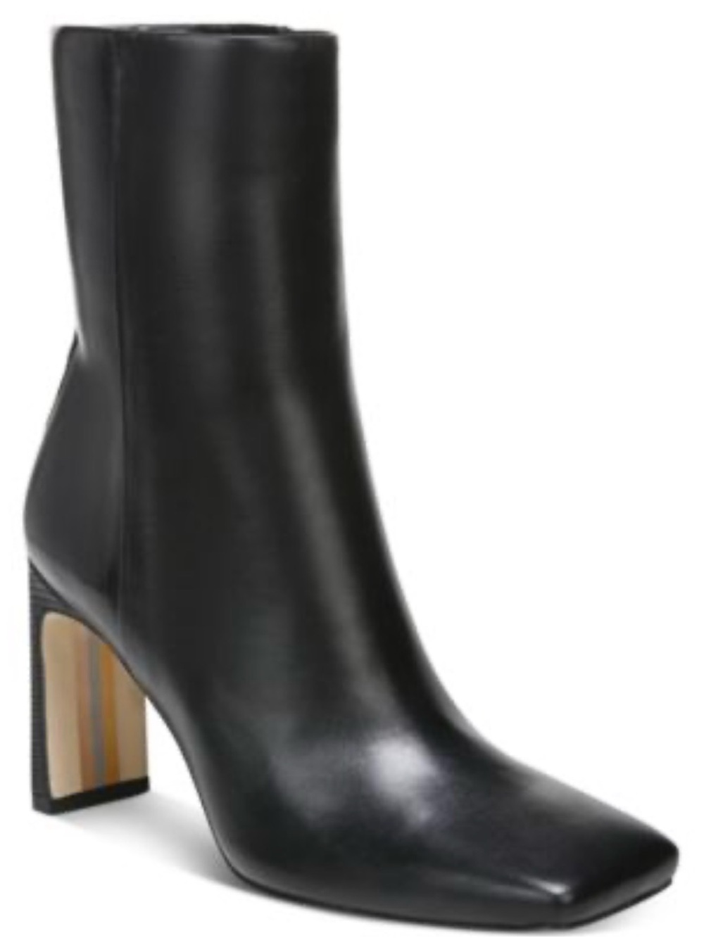 Sam Edelman Anika Leather Square-Toe Booties